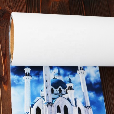 250gsm 100% polyester soft grey block out fabric banner for uv latex printing