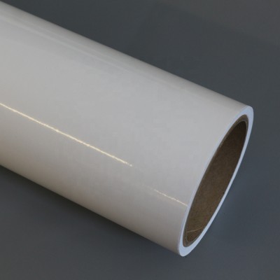 80micron polymeric eco solvent UV Latex white glossy self adhesive pvc film roll for vehicle