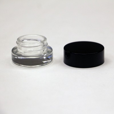 Transparent Glass DabWax Oil Containers concentrate Hardened Glass Jar for 5ml Wax Cosmetic Storage jar