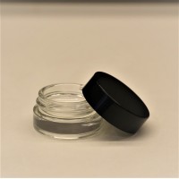 5ML Glass Wax Containers clear color 3ml 5ml 6ml CBD Wax Oil Concentrate Container glass_dab_jars